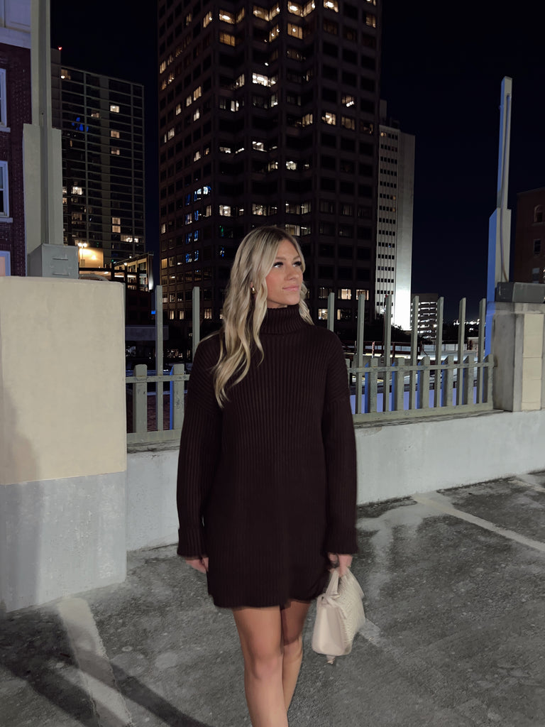 Turtleneck Sweater Dress