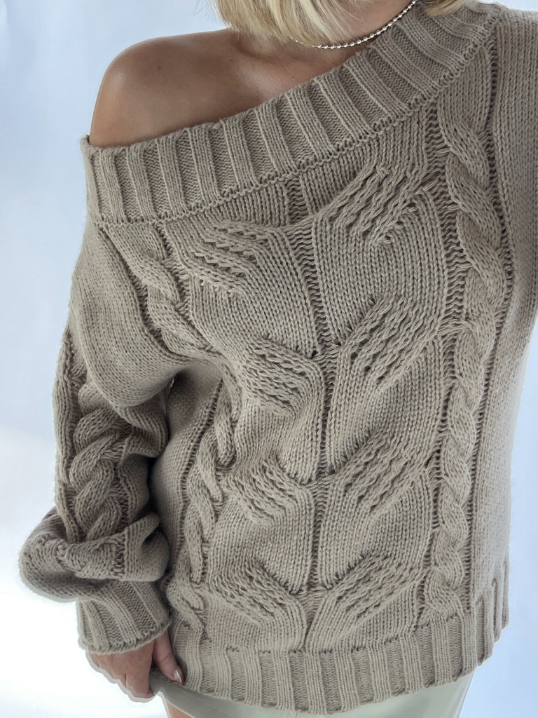 Oversized One Shoulder Sweater