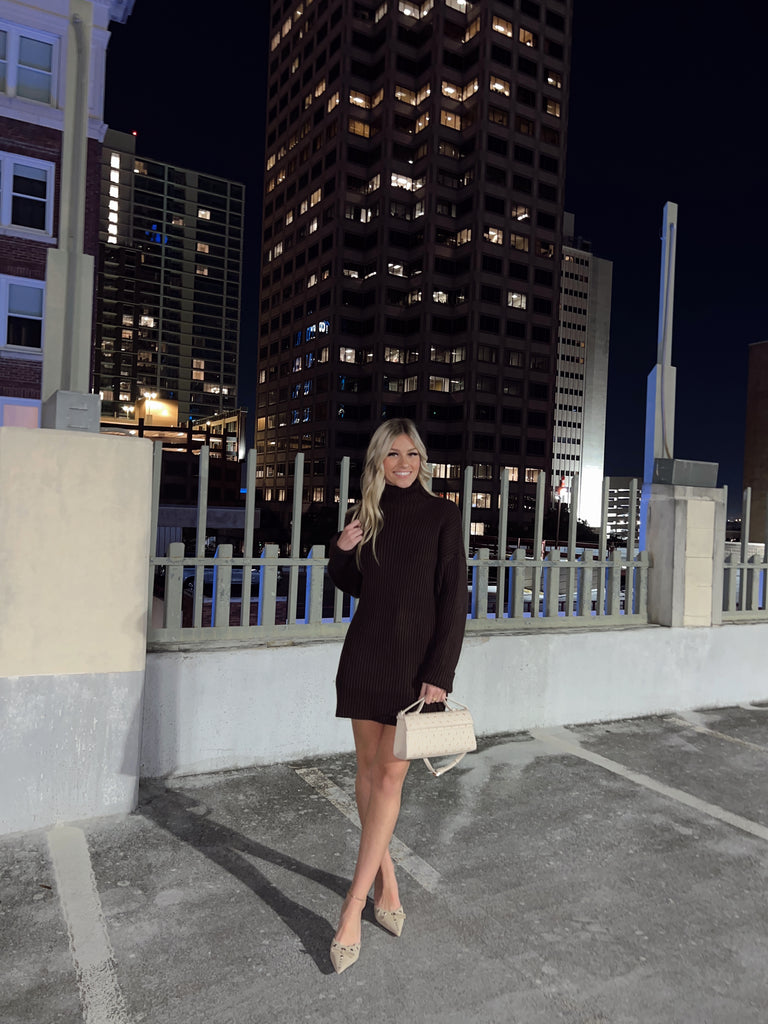 Turtleneck Sweater Dress