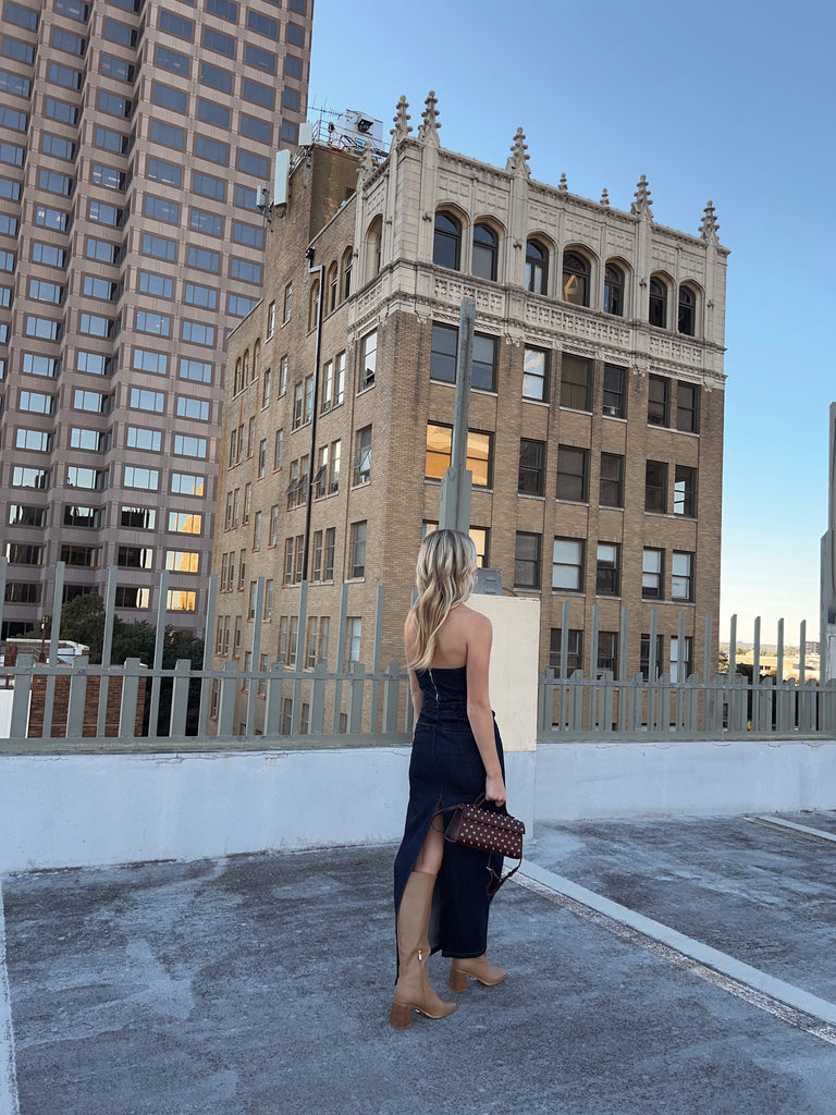 Denim Midi Skirt