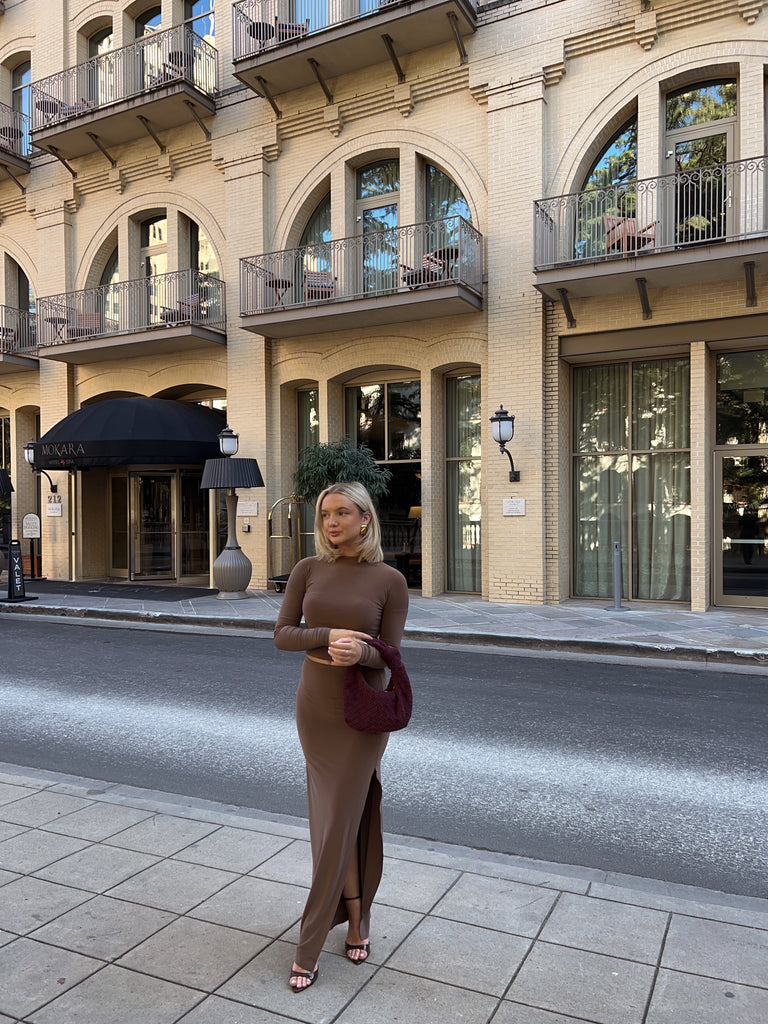 Mocha Maxi Skirt