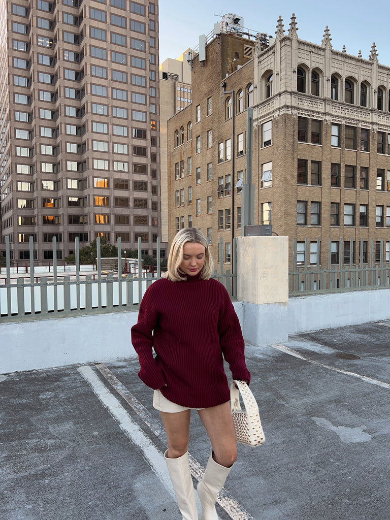 Turtleneck Sweater Dress